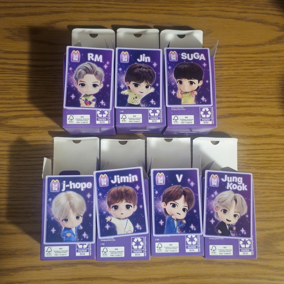 BTS TINYTAN McDonald's 7 Set - Picture 1 of 2